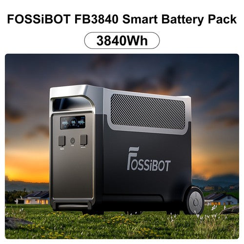 Batterie d'extension FOSSiBOT FB3840, pack de batteries LiFePO4 3840 Wh pour F3600 Pro