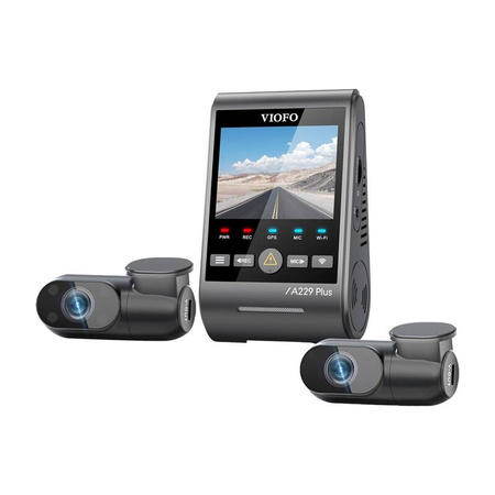 VIOFO A229 PLUS 3 canaux 2K + 1080p Wi-Fi, GPS