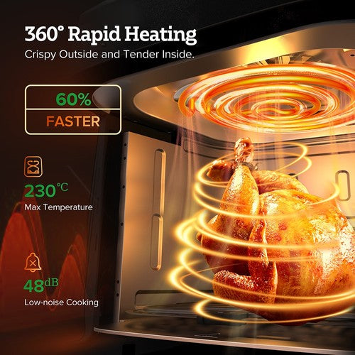 Friteuse à air CHEFREE AF500 1700 W 6,5 L, avec thermomètre à sonde intelligent