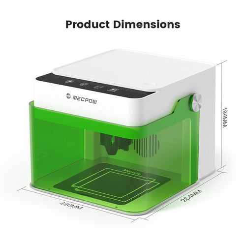 Graveur laser Mecpow M1 de classe 1 FDA 3,5 W
