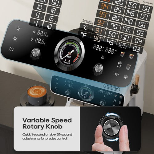 Machine à expresso HiBREW H7B, système de double chauffe, porte-filtre de 58 mm