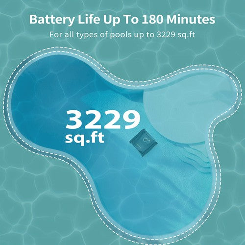 Robot nettoyeur de piscine sans fil CoasTeering Nebula, autonomie de 180 minutes
