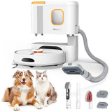 Teendow D20S MAX+ Robot aspirateur et outil de toilettage pour animaux 2 en 1, 6 000 Pa