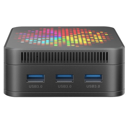 Mini PC RUPA HSI-100MINI, Intel N100 4 cœurs, 3,4 GHz max., 12 Go de RAM, SSD 512 Go