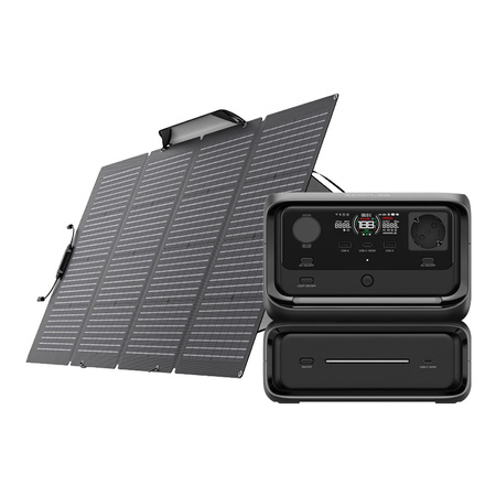 Centrale électrique EcoFlow River 3 Max + panneau solaire portable 220W