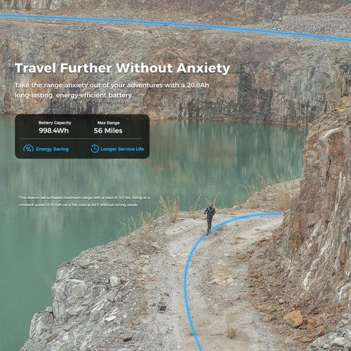 Trottinette électrique Ausom L2 Max, 2 moteurs 1000 W, 48 V 20,8 Ah