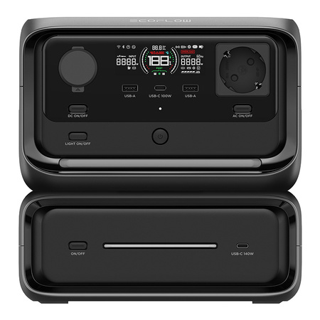 Centrale électrique EcoFlow River 3 Max + panneau solaire portable 220W