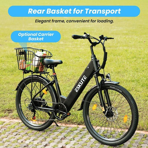 Vélo électrique ESKUTE C100 PLUS, moteur 250 W, batterie 36 V 13 Ah