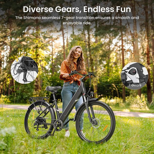 Vélo électrique Touroll J1 Pro, moteur 250 W, 36 V, 15,6 Ah