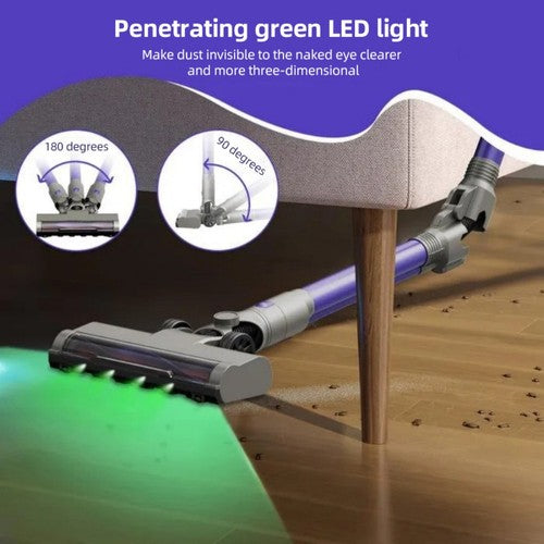 Aspirateur sans fil MOOSOO YG-618-B, flexible à 180°