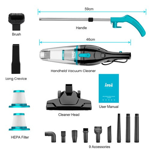 Aspirateur filaire INSE R3S, 16 kPa