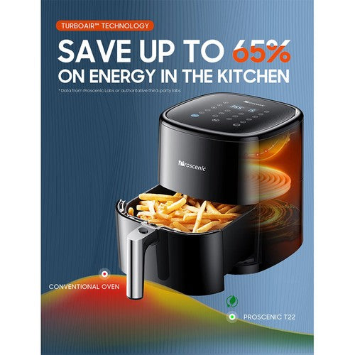 Friteuse à air électrique intelligente Proscenic T22 / Sans huile / Poêle antiadhésive / 5 L
