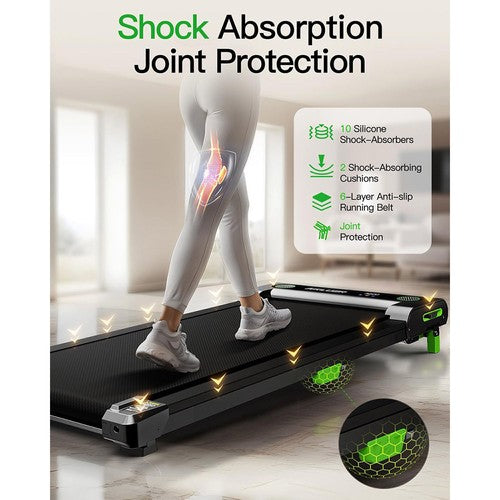 Tapis de marche inclinable Akluer 480L-A, tapis de course sous le bureau de 2,5 CV avec télécommande