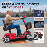 Trottinette électrique Unificare Lucas Pro à quatre roues, moteur 180 W, 24 V 12 Ah