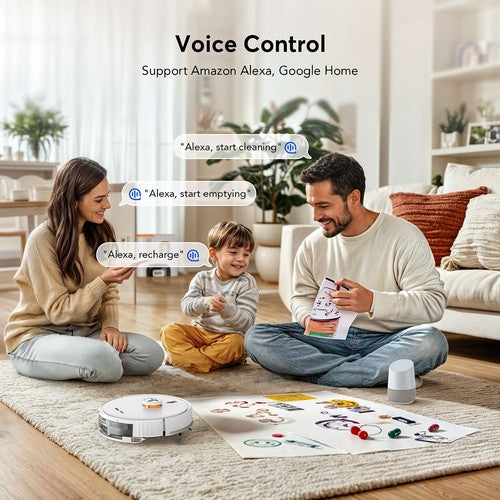 Teendow D20S MAX+ Robot aspirateur et outil de toilettage pour animaux 2 en 1, 6 000 Pa