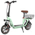 Trottinette électrique iScooter i12 avec siège et panier arrière, 500 W