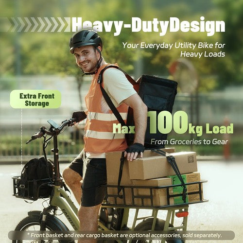 Vélo cargo électrique Fafrees FF20 CUV, moteur 250 W, 48 V 24 Ah