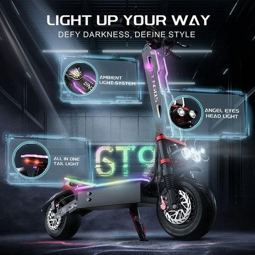 Trottinette électrique FENGQS GT9, moteur 3500 W x 2, 60 V 38 Ah
