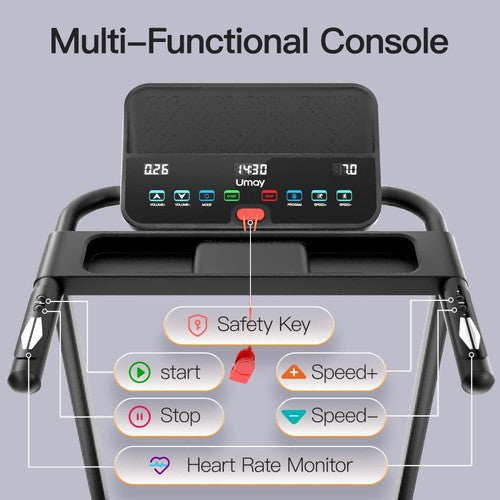 Tapis de course pliable ROBORE P8 14 km/h, 12 programmes intégrés