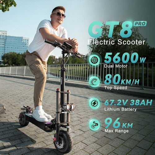 Trottinette électrique FENGQS GT8 PRO, moteur 2800 W x 2, 67,2 V 38 Ah