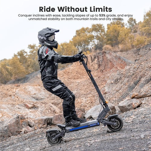 Trottinette électrique Ausom DT2 Pro, moteur 2 x 1 100 W, 52 V 23,4 Ah