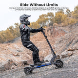 Trottinette électrique Ausom DT2 Pro, moteur 2 x 1 100 W, 52 V 23,4 Ah