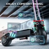 Trottinette électrique FENGQS GT9, moteur 3500 W x 2, 60 V 38 Ah