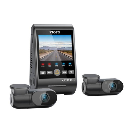 VIOFO A229 PLUS 3 canaux 2K + 1080p Wi-Fi, GPS