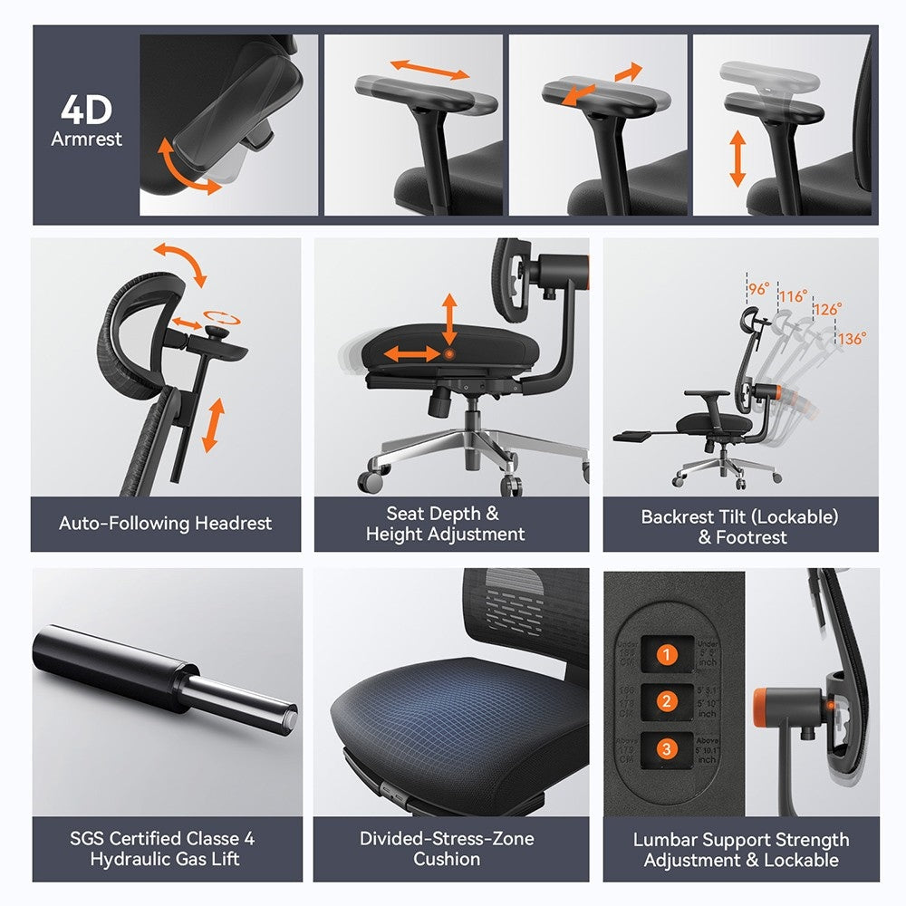 Chaise de jeu Newtral MagicH-BPro Noir