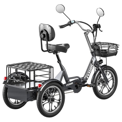 Tricycle électrique Cysum T1 Pro, moteur 250 W, 48 V 22 Ah