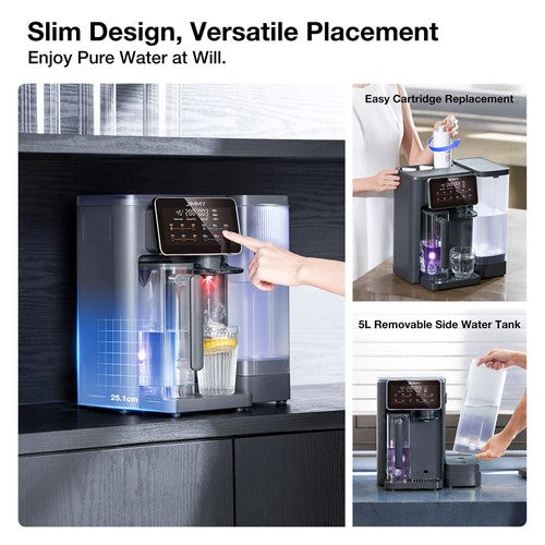 Purificateur d'eau par osmose inverse de comptoir JIMMY R9, chauffe instantanée en 3 secondes