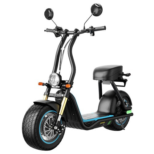 Trottinette électrique Honeywhale M5 Max avec siège, pneus pneumatiques en caoutchouc de 14 pouces, 1000 W