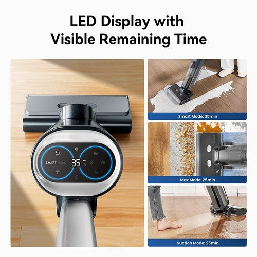 Aspirateur sans fil Proscenic F20A, écran LED, autonettoyant et séchage à l'air