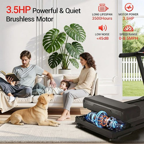 Tapis de course ROBORE L20, moteur sans balais de 3,5 CV, inclinaison réglable jusqu'à 15 %, vitesse maximale de 14 km/h.