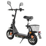 Trottinette électrique TWOFISH M5 PRO-E avec siège et panier arrière, 500 W