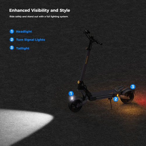 Trottinette électrique Ausom L2, moteur 800 W, 48 V, 15,6 Ah