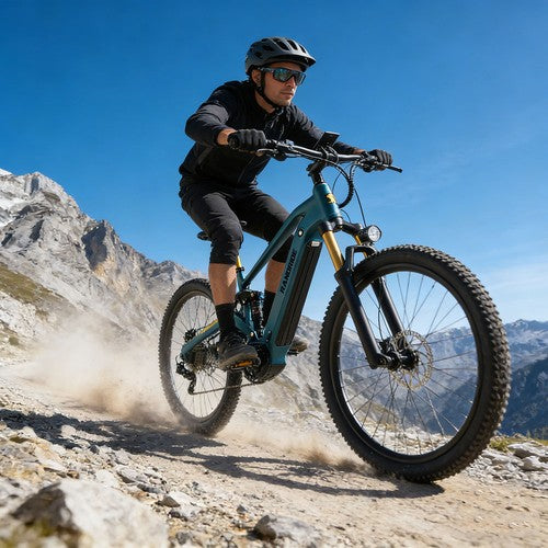 Vélo électrique RANDRIDE MX500, moteur central de 500 W, batterie 48 V 15 Ah