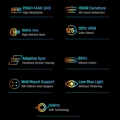 Moniteur de jeu incurvé KTC H32S17 32 pouces 1500R