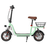 Trottinette électrique iScooter i12 avec siège et panier arrière, 500 W