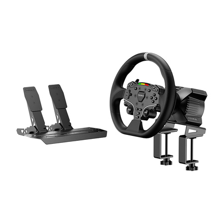 Ensemble de jeu - Base R3 + volant ES + pédales SRP-Lite + pinces Moza Racing R3 RS074 (PC)