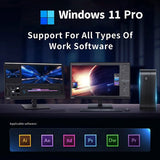 Mini PC RUPA HSI-100MINI, Intel N100 4 cœurs, 3,4 GHz max., 12 Go de RAM, SSD 512 Go