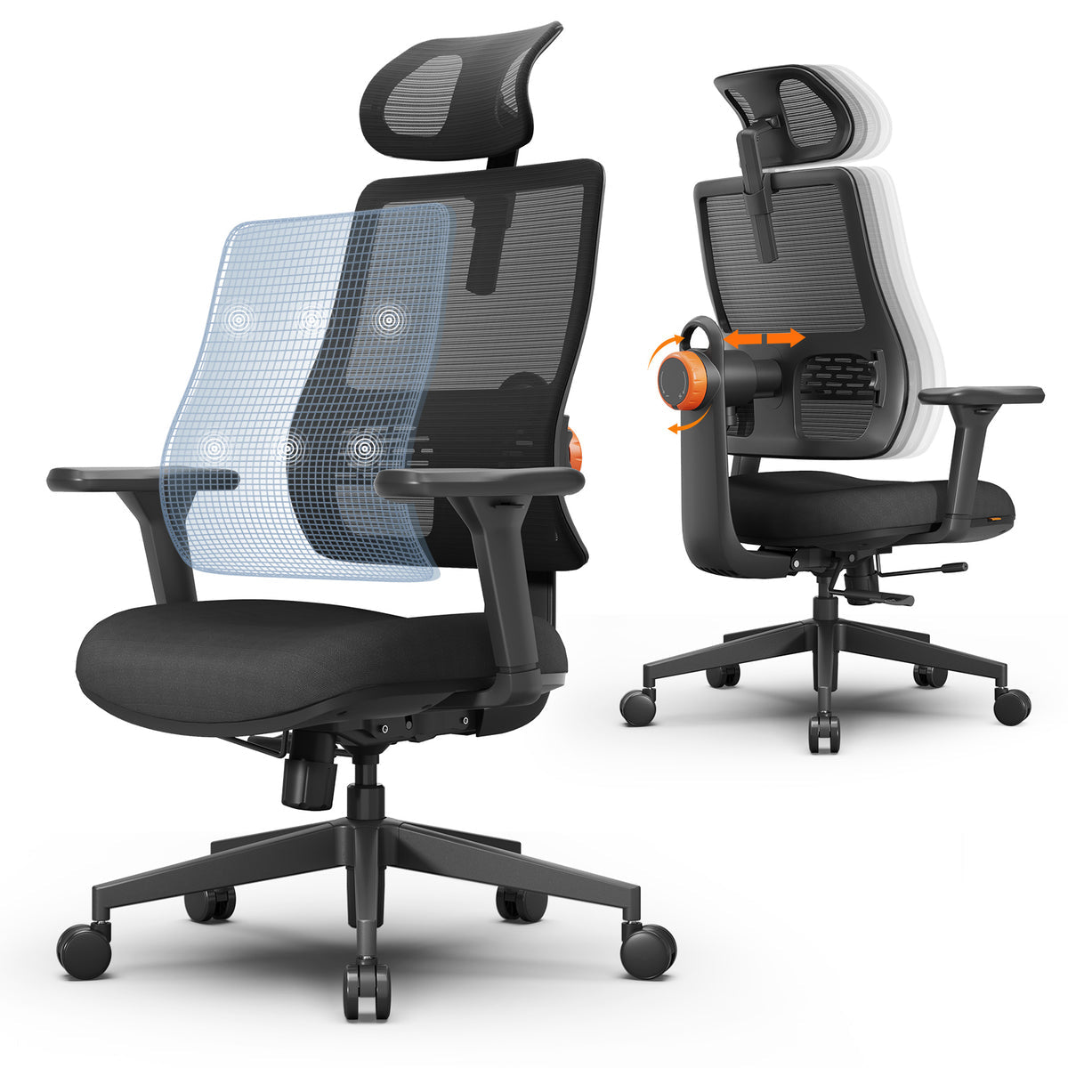 Chaise de bureau ergonomique Newtral Magic H003