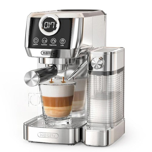 Machine à café semi-automatique 3 en 1 HiBREW H13A, 6 modes de préparation
