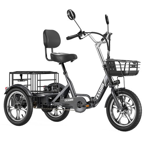 Tricycle électrique Cysum T1 Pro, moteur 250 W, 48 V 22 Ah