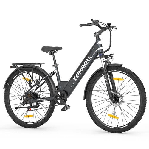 Vélo électrique Touroll J1 ST 27,5 pouces avec moteur 250 W 36 V 15,6 Ah