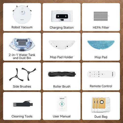 Aspirateur robot 3-en-1 Tesvor S8 Max