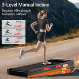 Tapis de marche ROBORE X5, triple absorption des chocs, vitesse maximale de 10 km/h