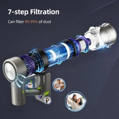 Aspirateur sans fil MOOSOO YG-618-B, flexible à 180°