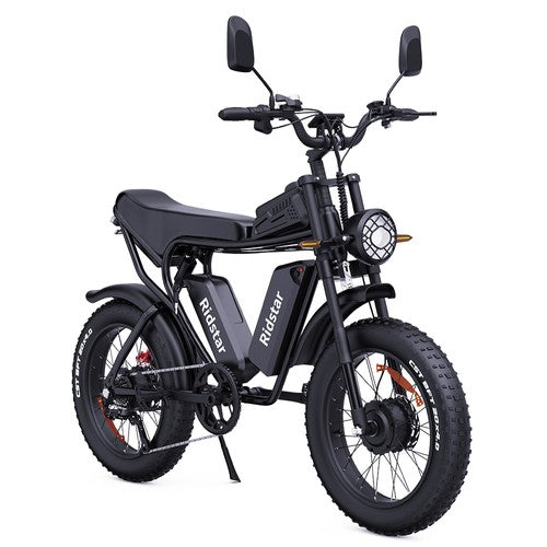 Vélo électrique tout-terrain Ridstar Q20 Pro, moteur 1000 W x 2, double batterie 52 V 20 Ah