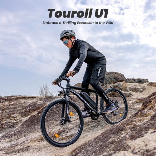 Vélo électrique tout-terrain Touroll U1 26 pouces, moteur 250 W, 36 V, 13 Ah
